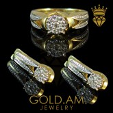 14K Gold Set jewelry voskya kompektner zolotiye komplekti  kupit online gold buy online voskya zarderi internet vacharq xanut (2)